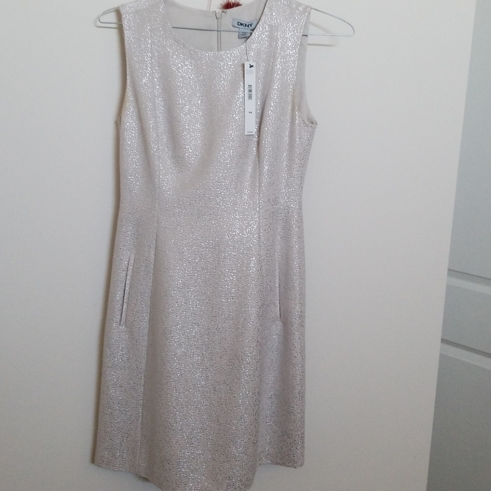 DKNY shimmer mini dress